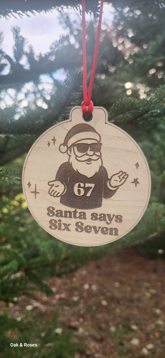 67 Santa Ornaments