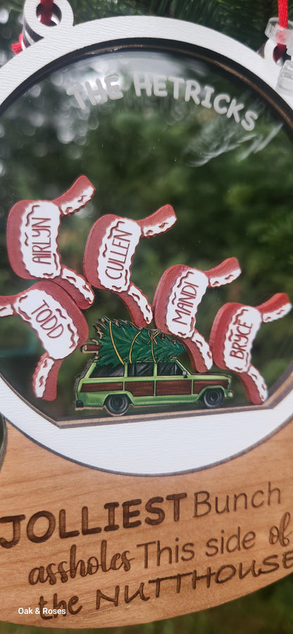 Christmas Vacation Family Shaker Ornament