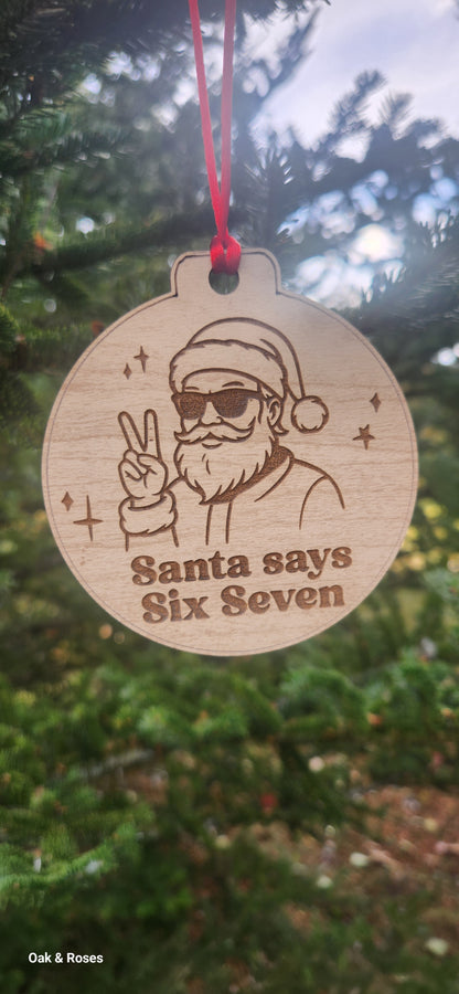 67 Santa Ornaments